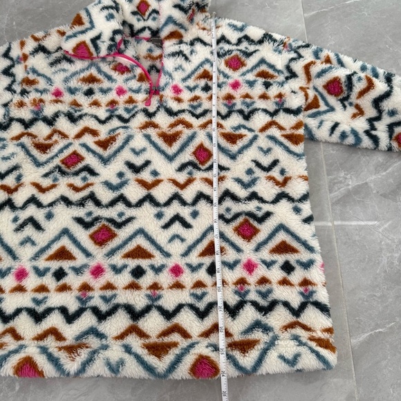 Women’s Eddie Bauer Aztec Ultra Soft Plush 1/4 Zip Pullover Sweater Small - Picture 16 of 16